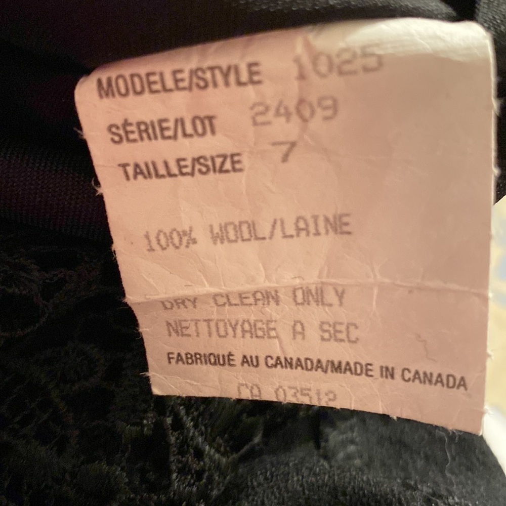 🌷TRISTAN & Iseut🌷 Vintage Wool Lace Skirt - Picture 16 of 16